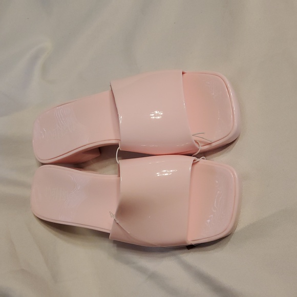 Women's Mad Love Marni Jelly Slide Heels Pink - Picture 6 of 8